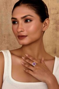 UNIHLC Lavender Halo Ring