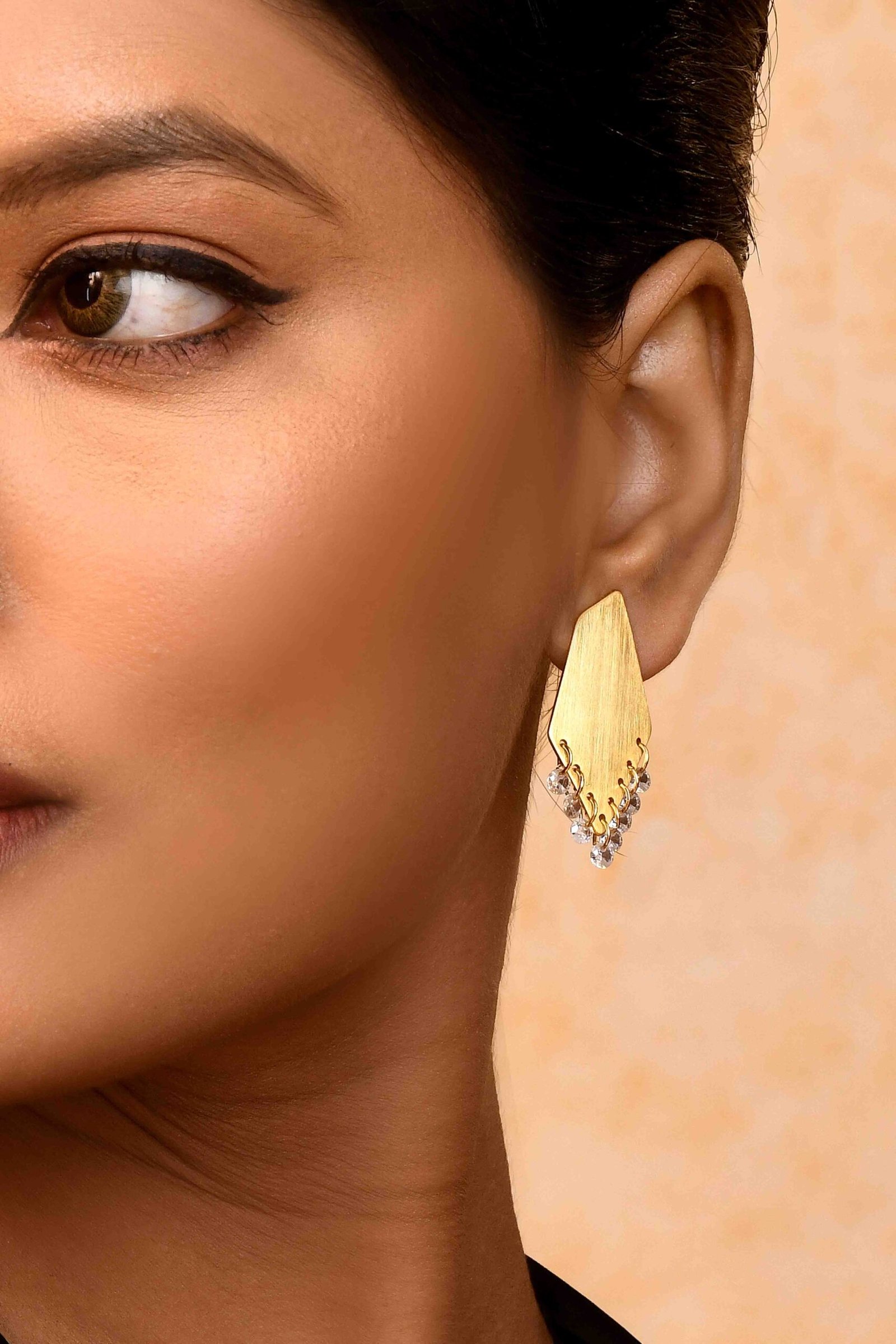 UNIHLC Geo Crystal Drop Earrings - Image 2