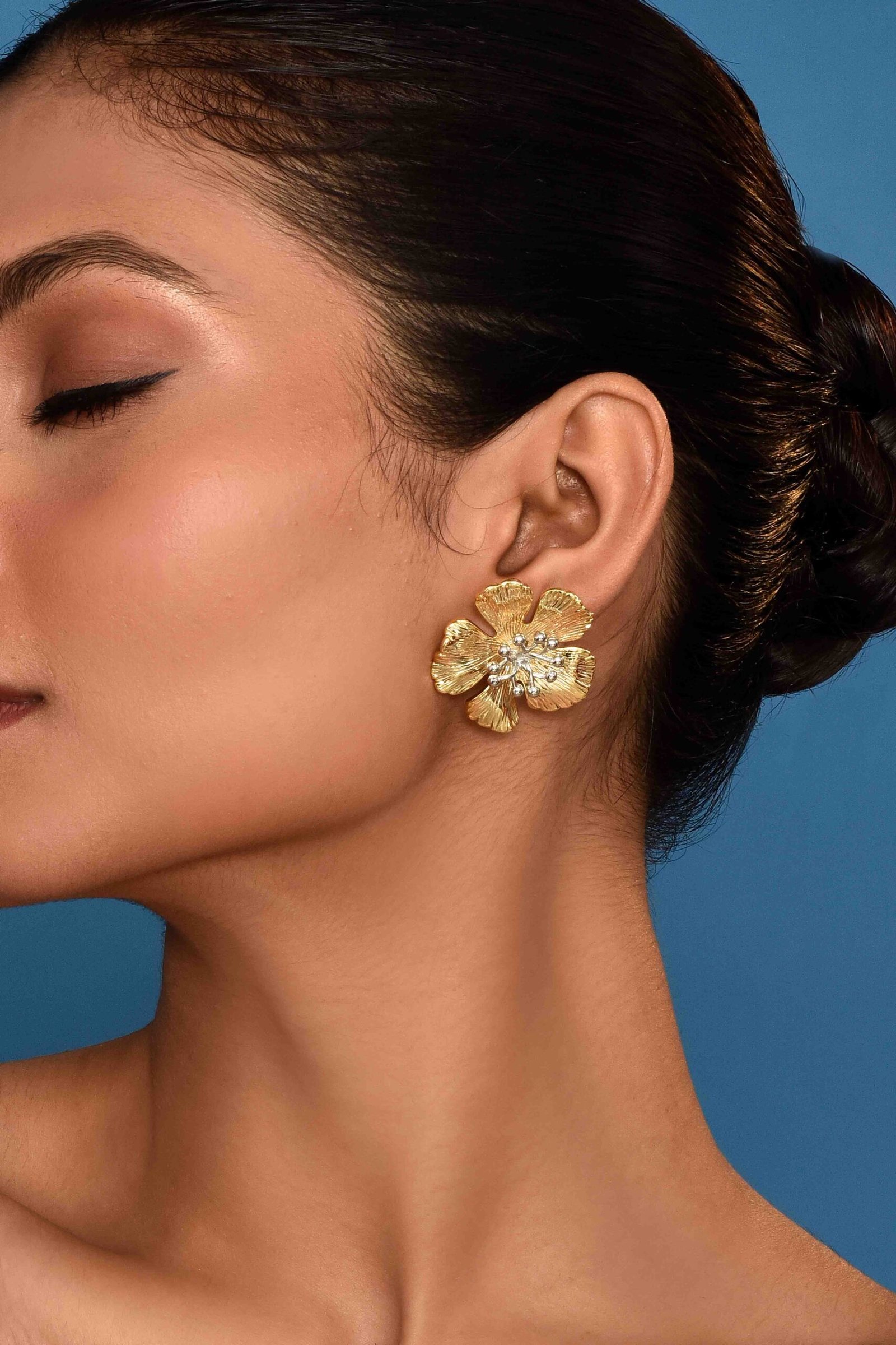 UNIHLC Luxe Petal Floral Earrings - Image 2