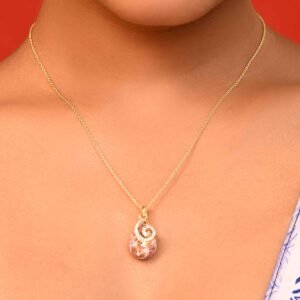 UNIHLC Rosé Swirl Pendant Set