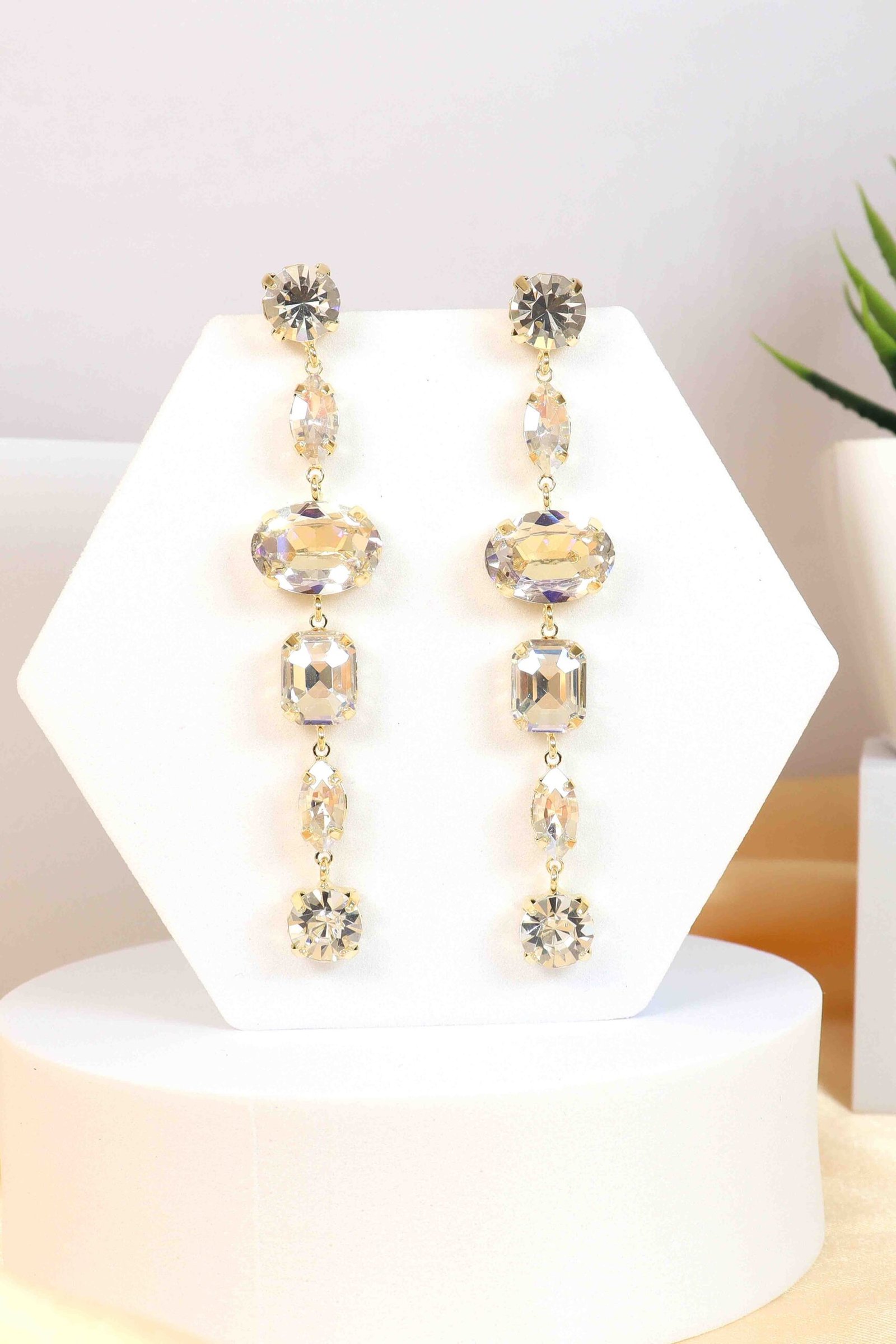 UNIHLC Champagne Luxe Drop Earrings - Image 4