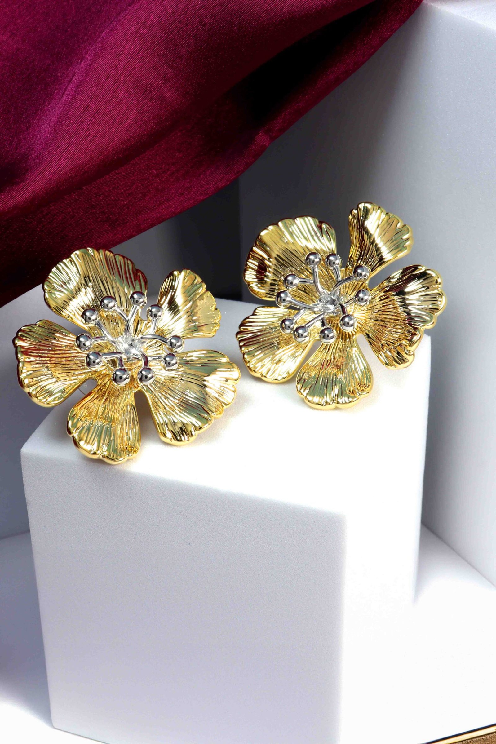 UNIHLC Luxe Petal Floral Earrings - Image 4