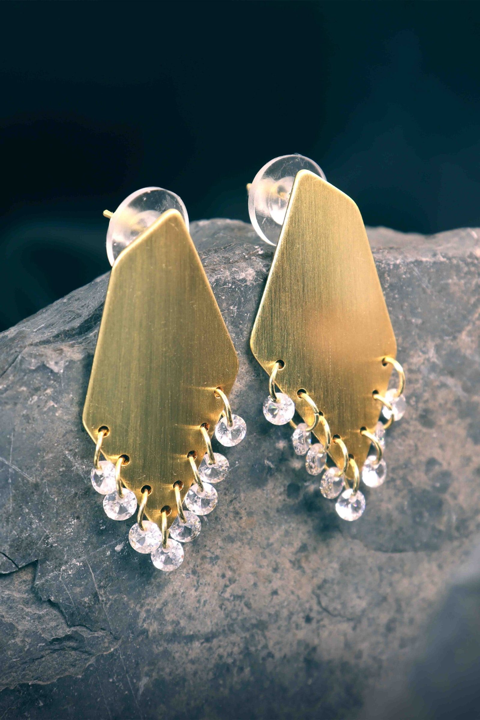 UNIHLC Geo Crystal Drop Earrings - Image 4