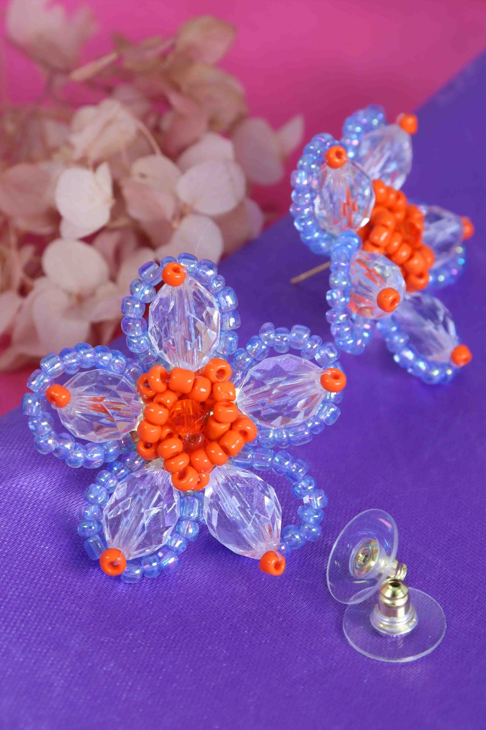 UNIHLC Blue Bloom Earrings - Image 4