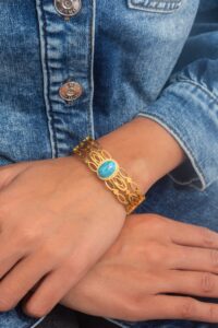 UNIHLC Turquoise Center Cuff