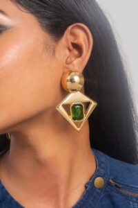 UNIHLC Golden Triangle Earrings