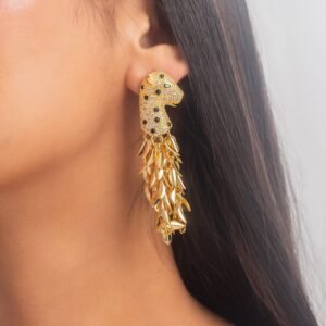 UNIHLC Leopard Frill Earrings