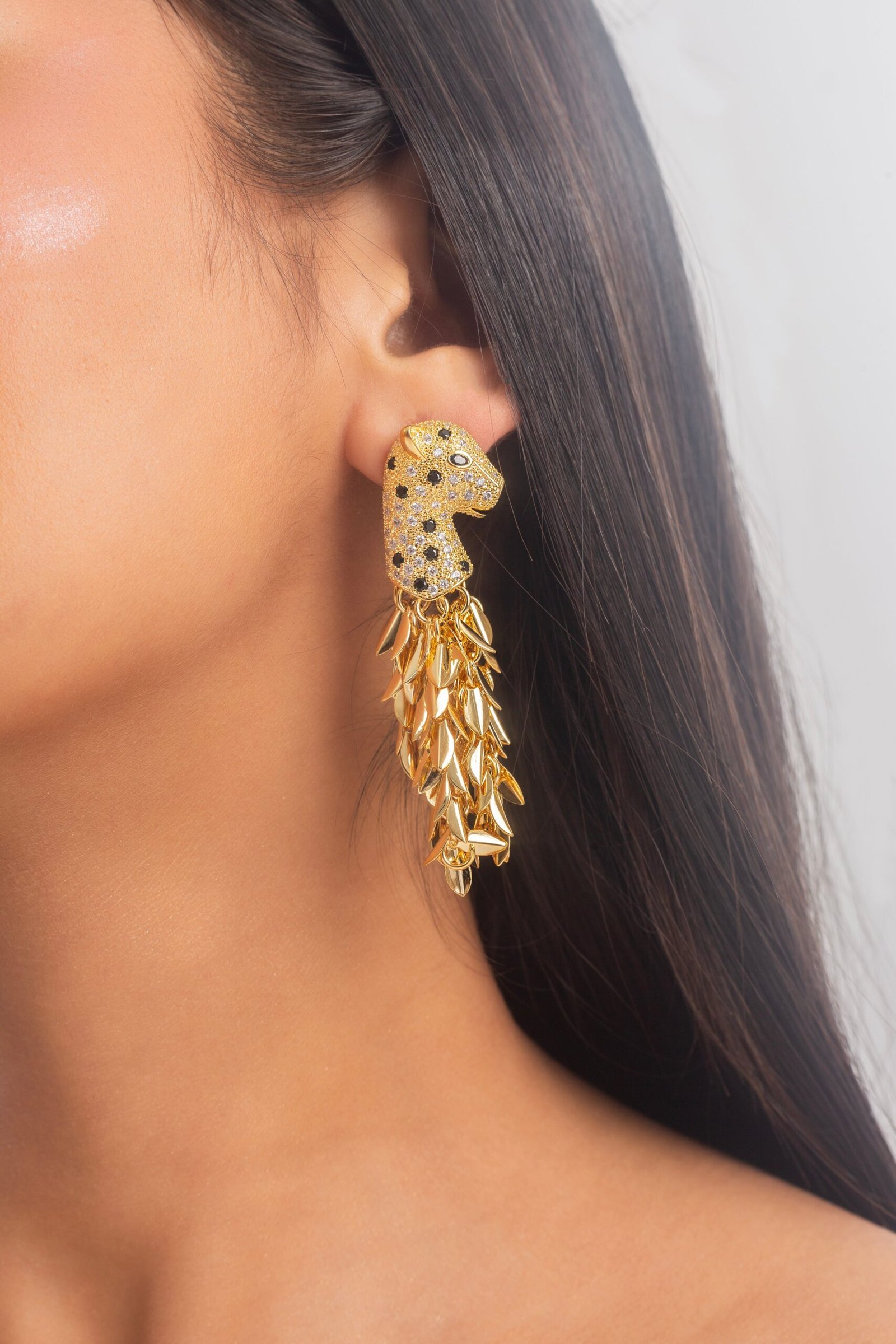 UNIHLC Leopard Frill Earrings