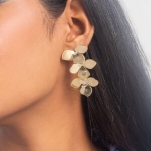 UNIHLC Golden Floral Drops Earrings