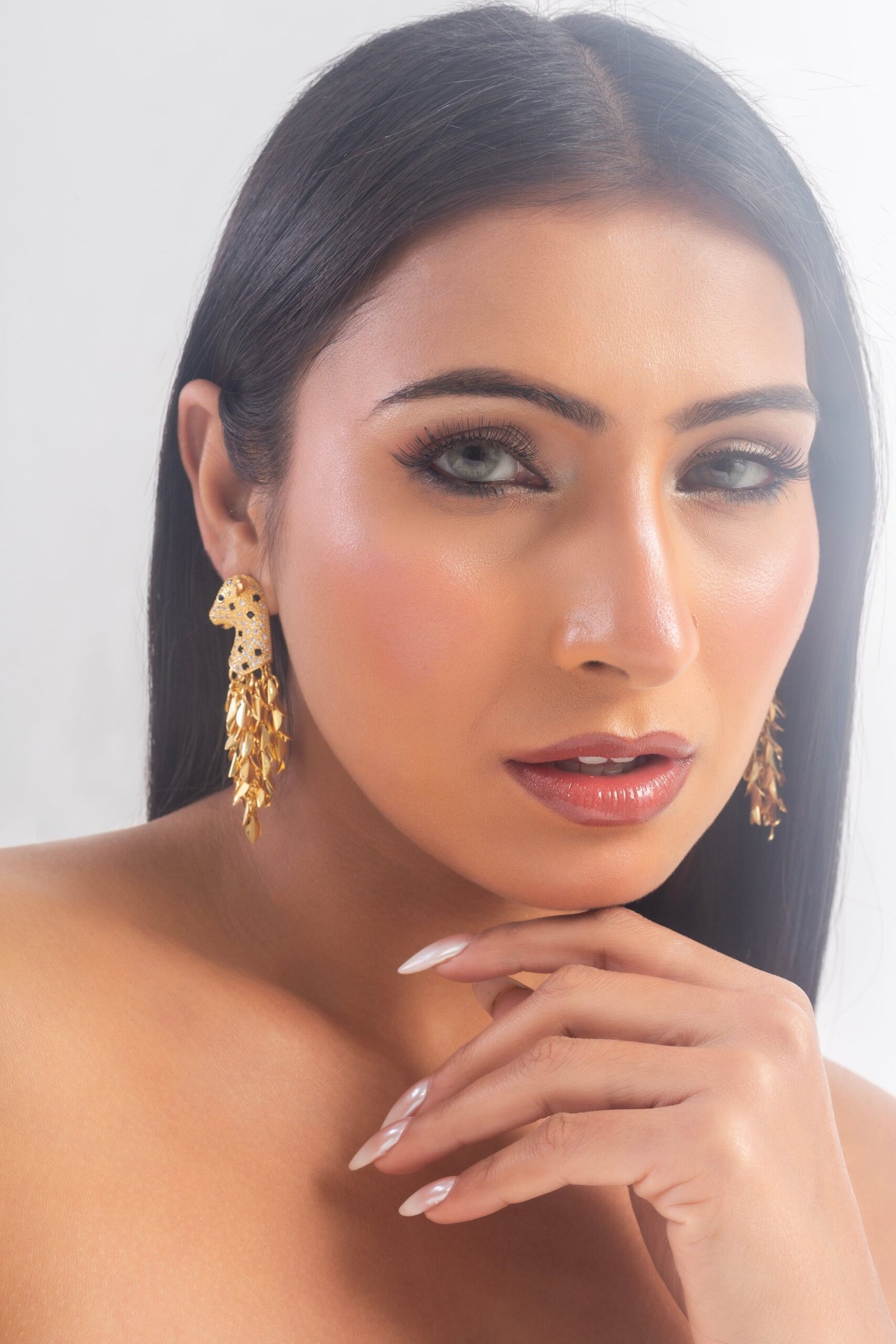 UNIHLC Leopard Frill Earrings - Image 3