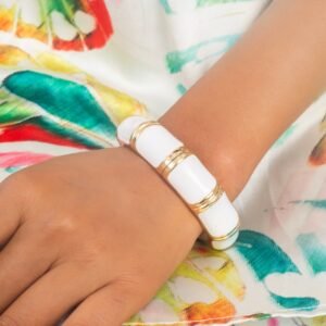 UNIHLC White Enamel Bracelet