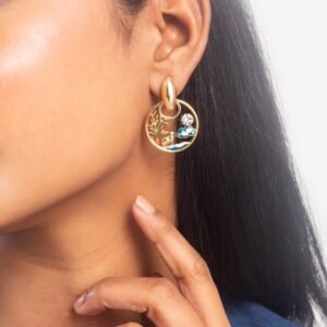 UNIHLC Gold Tone Earrings
