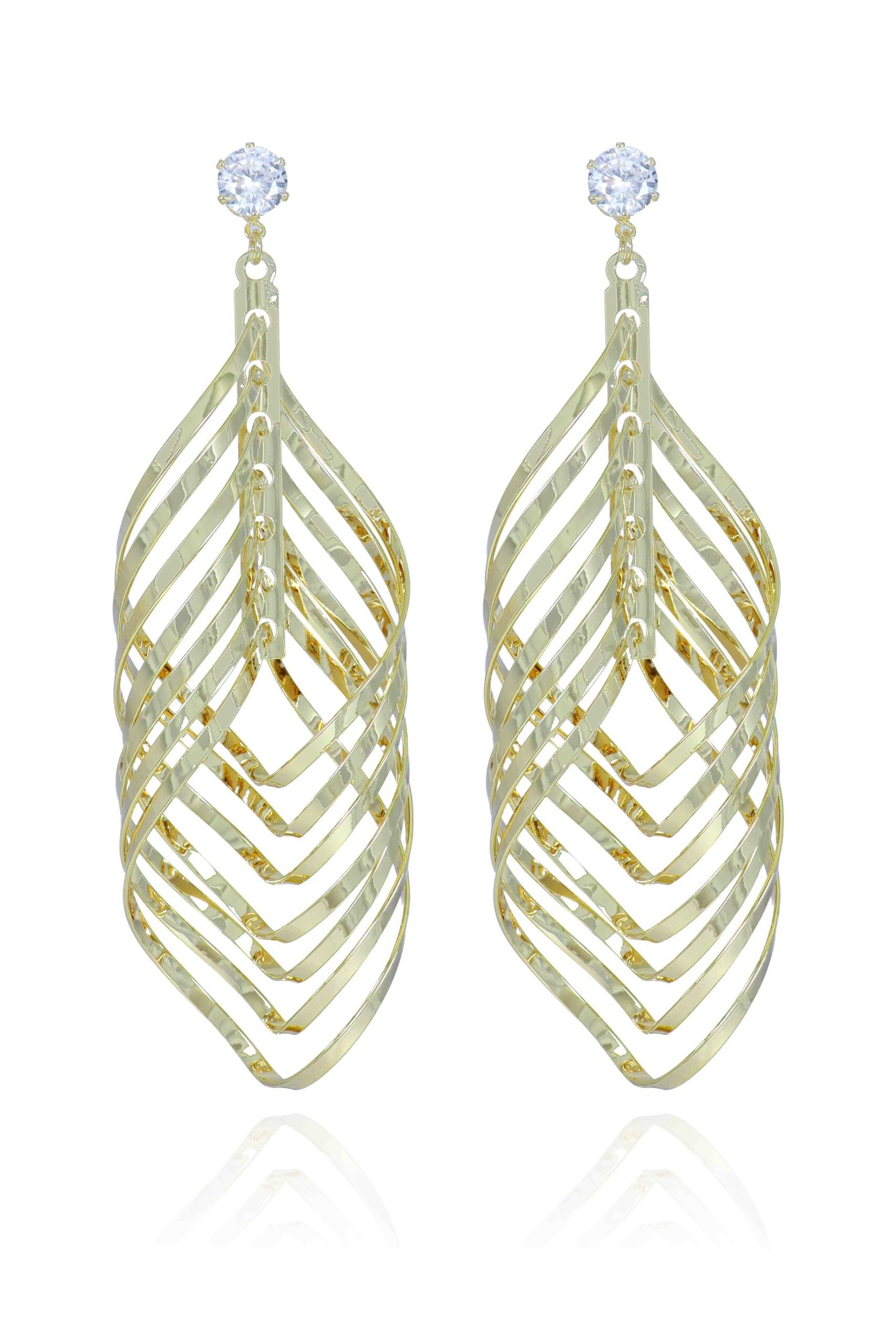 UNIHLC Golden Leaf Danglers - Image 2