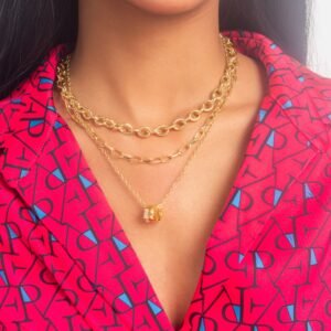 UNIHLC Three Layer Layer Bloom Necklace