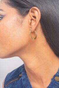 UNIHLC Twisted Gold Hoops