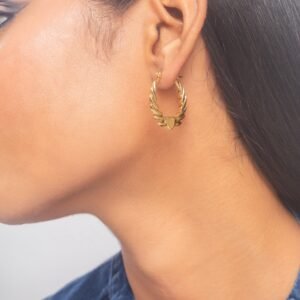 UNIHLC Twisted Gold Hoops