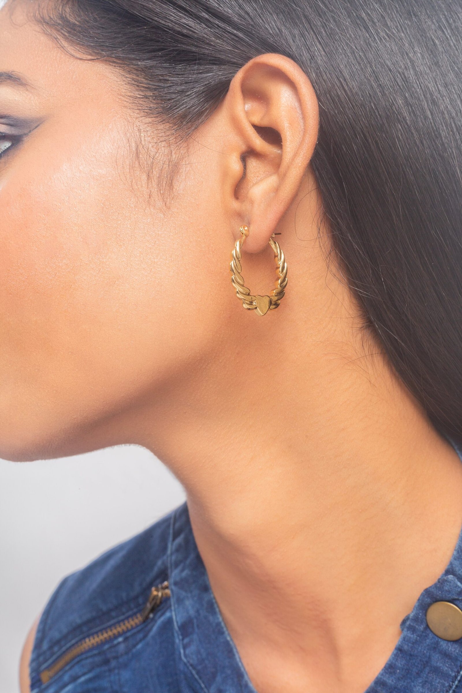 UNIHLC Twisted Gold Hoops