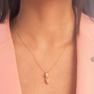 UNIHLC Golden Crystal Twig Pendant