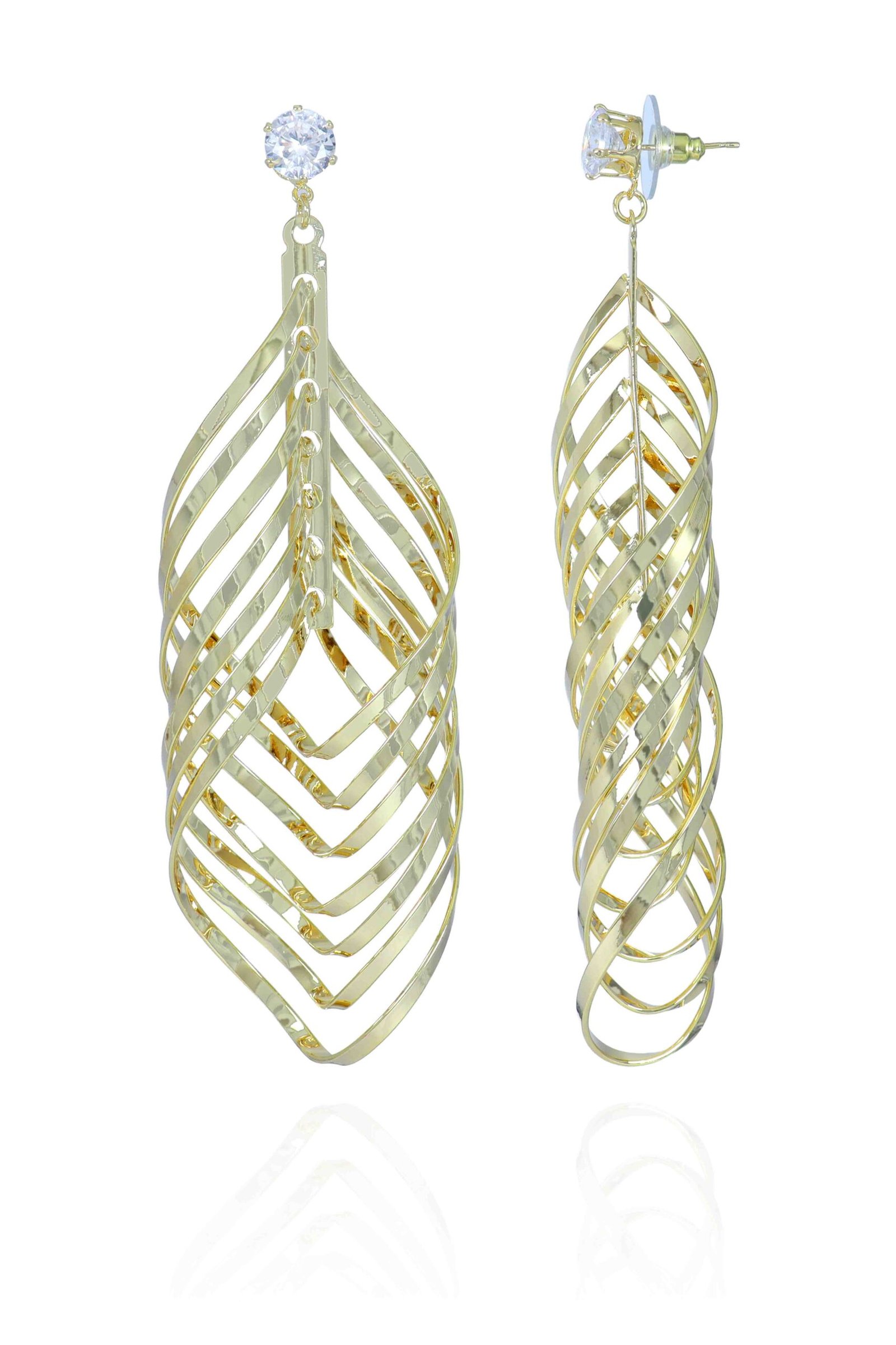 UNIHLC Golden Leaf Danglers - Image 3