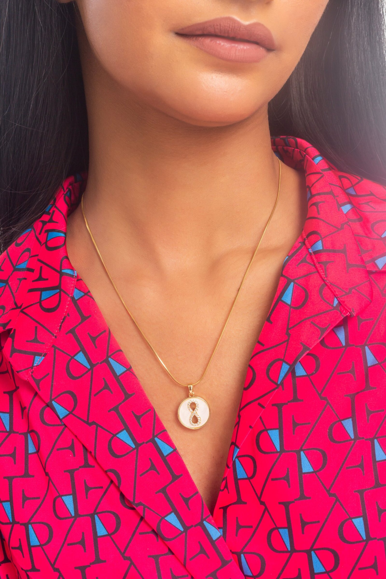 UNIHLC Golden Loop Drape Necklace - Image 3
