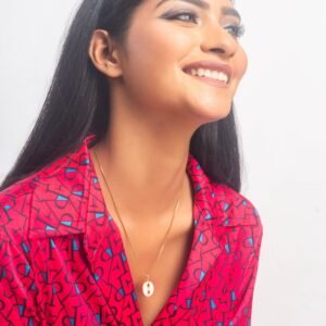 UNIHLC Golden Loop Drape Necklace