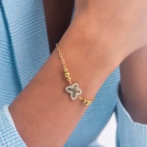 UNIHLC Gold Clover Bracelet
