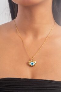 UNIHLC Golden Evil Eye Pendant